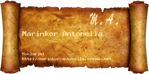 Marinkor Antonella névjegykártya
